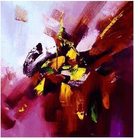 Hand Painted Modern Abstract Oil Painting On Canvas Wall Art Deco Home Decoration 24x24 Inch Stretched Ready To Hang Free Shpping