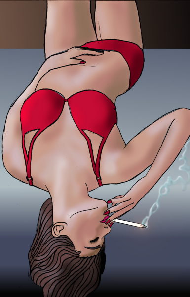 smokingfetishpinups: this is what - queued image number 40?  running out of captions.  Hey