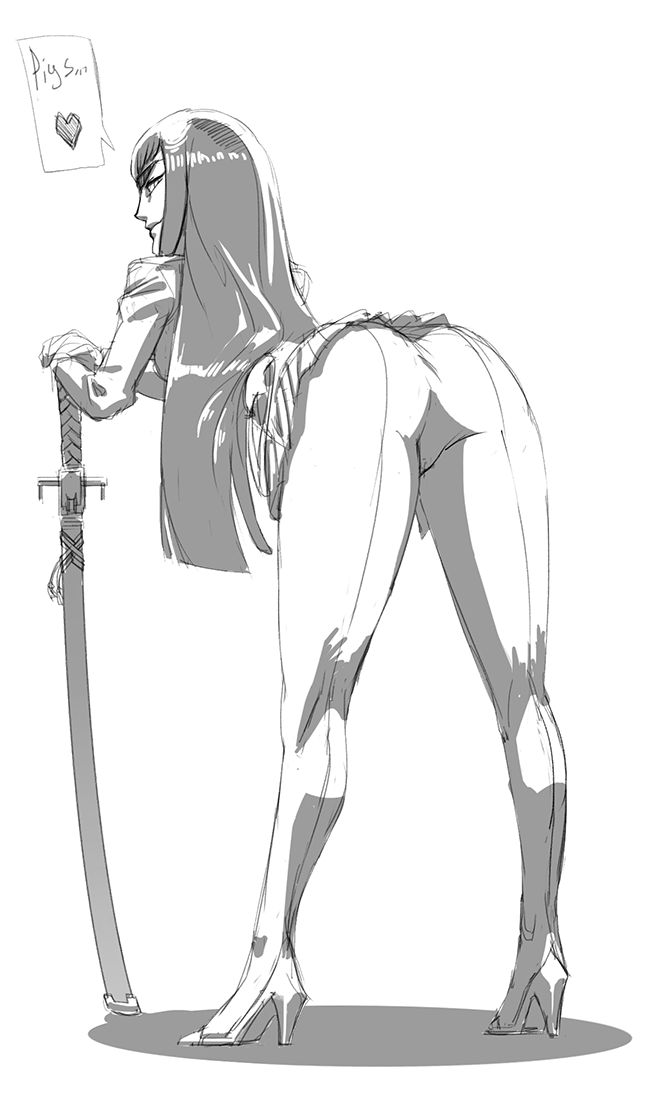grimphantom:  drgnpnch:  Satsuki’s ass. It occurred to me that I like this outfit