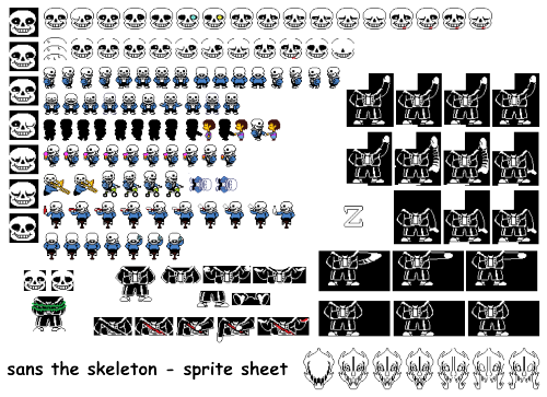 faranaesfw:  You’ll want to download for full-resolution to avoid any blurriness! Did a collection of the Sans sprites similar to my Papyrus sheet!I want these for personal reference but someone else might find it useful. Sprites are all of course the