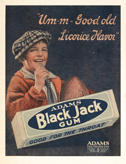 Adams Black Jack Gum 1920