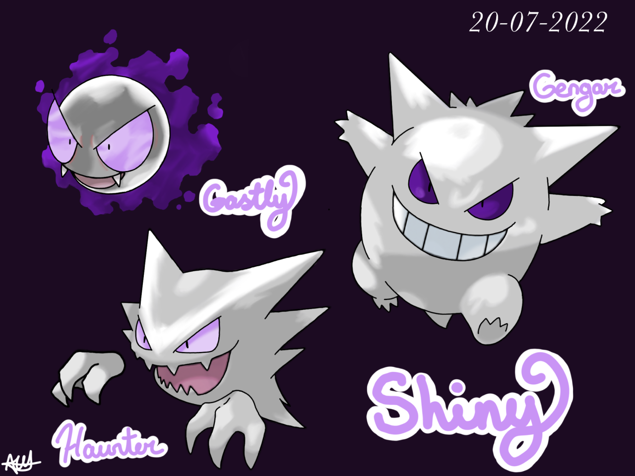 Shiny Gengar Mild - Shiny and Special Pokémon - Silver - Pokemon