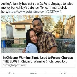 wretchedoftheearth:  shawnacrump:  This is Ashley Harrison and Garvin Whitmore. Ashley and Garvin are native Chicagoans who moved from Chicago to Aurora four years ago to escape the rampant violence of the inner city.  On Saturday, May 28th, around 5pm,