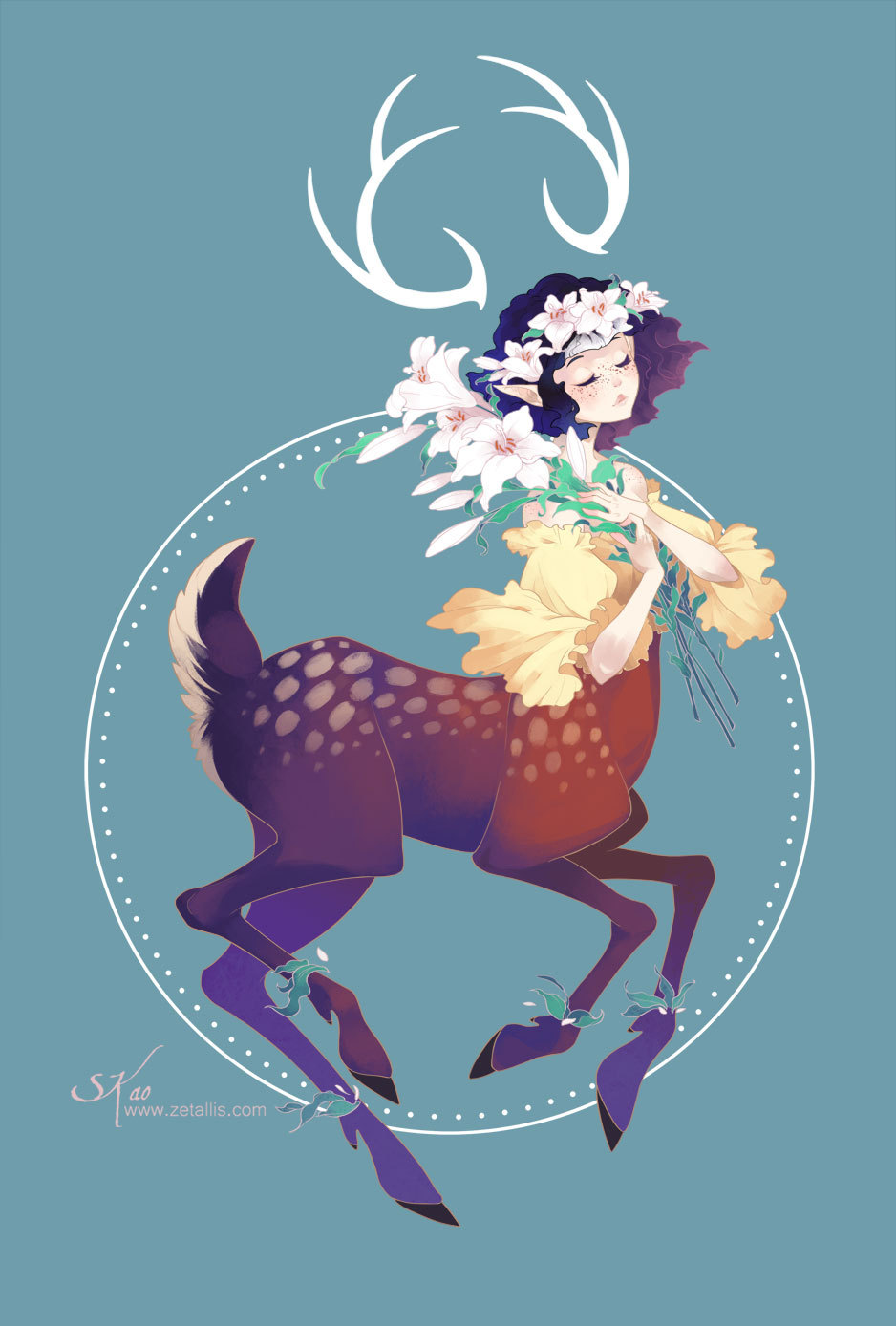 zetallis:  One of three images I did for Nan Desu Kan 2015 for their Mythical Mascots