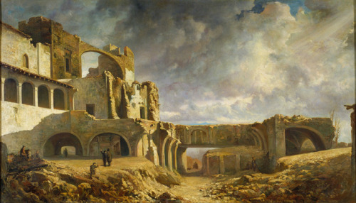 Ruins of the Palace, Ramon Martí Alsina, 1859
