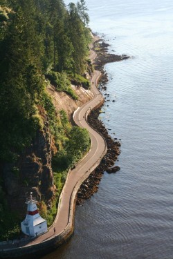 travelthisworld:  Curvy Seawall British Columbia,