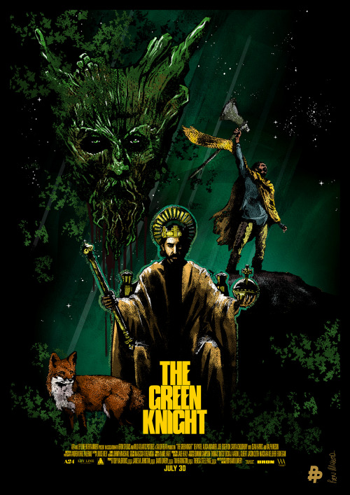  As soon as I saw the trailer for The Green Knight I knew I wanted to do a poster for it. A24 are al