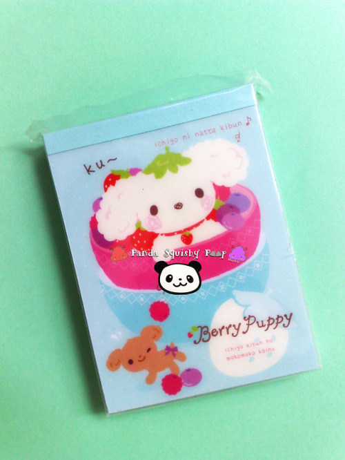 San-X Berry Puppy Memo Pad - $4