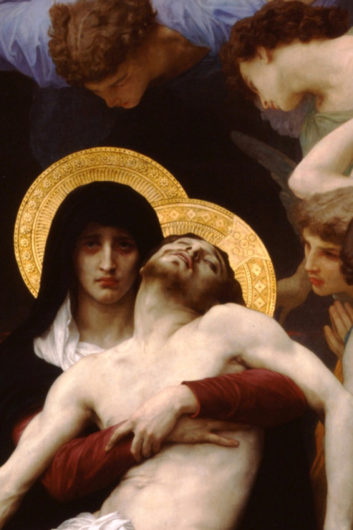 martyred:  detail of William-Adolphe Bouguereau’s “Pieta” 