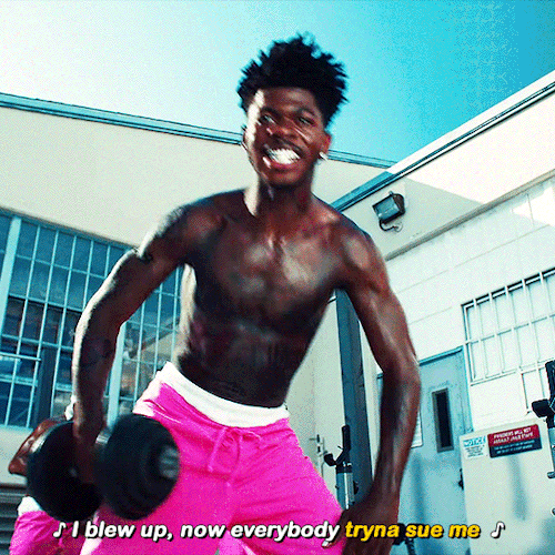 burnhamandtilly:EVERYBODY TRYNA SUE ME  • Lil Nas X feat. Jack Harlow - Industry Baby (2021) &b