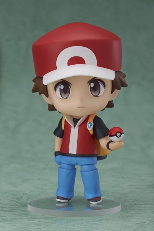 pokemon-global-academy:  Pokemon Center: Nendoroid Red Figurine from Pokemon Red and Blue  Nendoroid Red comes with 3 different facial expression, a Pokedex, Pokeballs and a bag. It will also include Bulbasaur and Squirtle figurines. Coming September