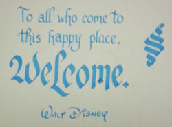 gtchen:  Disneyland Calligraphy - I tried