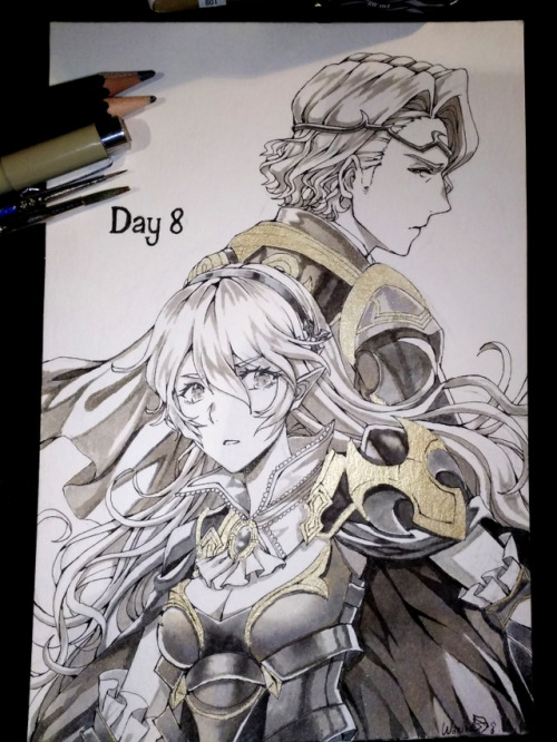 wanilmith: Day 8 | Corrin/Kamui &amp; Xander/Marx Made it symmetrical to day 6 uahah 