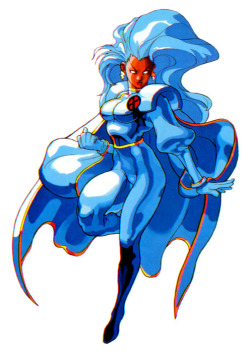 thorlikescomics:  Storm by Bengus from the Marvel vs Capcom franchise.  Love the 90s outfit. 