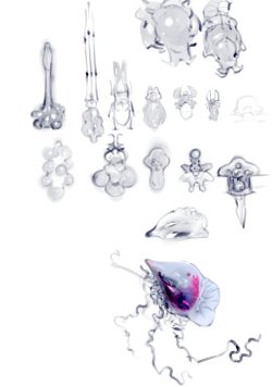 alien concept sketches  TwitterPatreon PrismBlush  