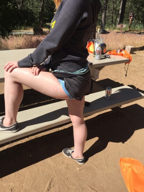 ld-ba:  babytabbycat: Daddy made me wear a diaper while camping:D As much as I love camping and diapers, I have yet to combine the two! 