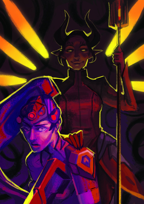 thought i might start releasing the new overwatch art from the zine! (3 copies left btw)