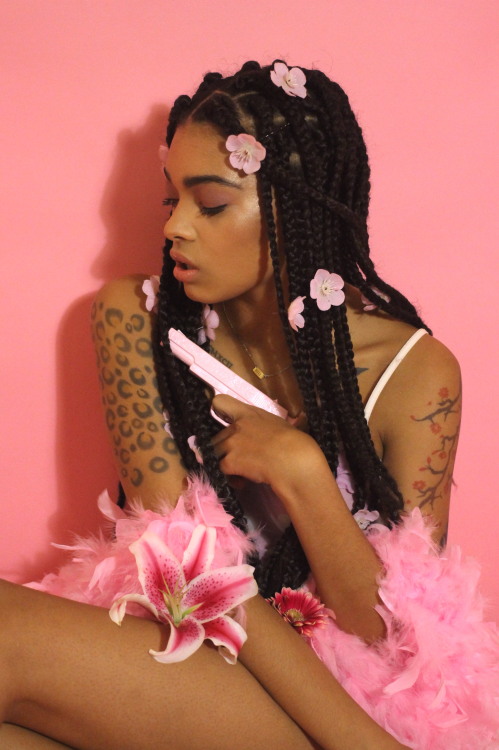 thejennyuine:powerful in pink ft.model: Martimua: Erin Peastylist: Annie Blandfordphotographer: Jenn