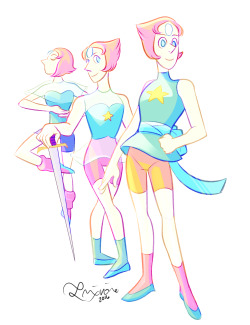 aesart:  my fave thing ever is watching Pearl’s outfits become more and more practical to fit her character! Look! No more see through! 