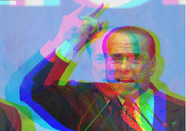 7 years is your sentence Mr #Berlusconi, you are glitched! #glitchart #ruby 