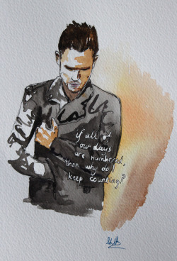    Brandon Flowers (The Killers) Illustration by Laura Tubb 