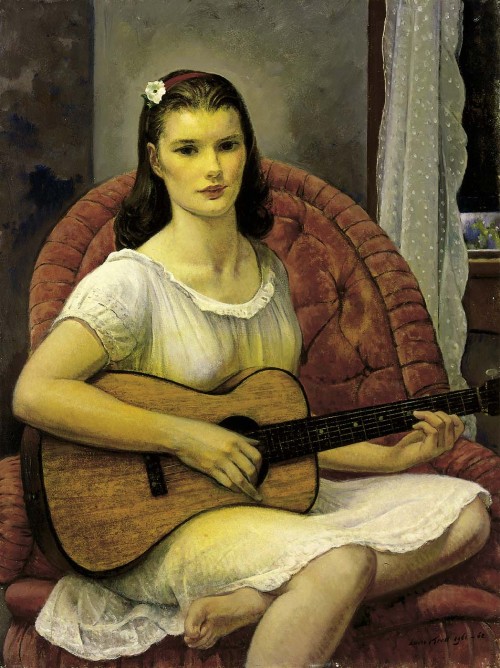 The Young GuitaristLeon Kroll (American; 1884–1974)ca. 1961–62Oil on canvasSmithsonian American Art 