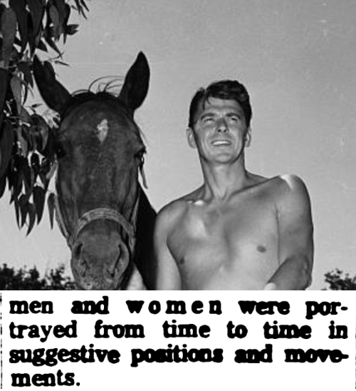 1966.Ronald Reagan investigates sexual orgies, suggestive positions, and the thick smell of marijuan