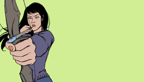 clintbartonisms:favourite panels: Hawkeye #14Kate Bishop. I’m practically an Avenger. At your servic