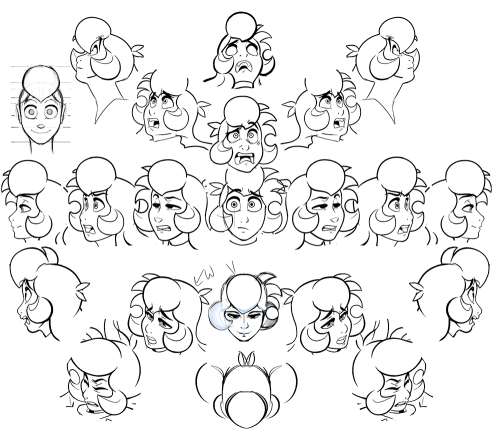 Hue, Rose and Quazky head model sheets!  Let me know if you want to see any others.