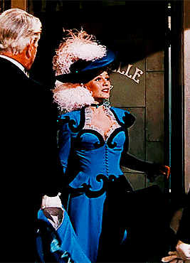 buffyscmmers:Rita Hayworth in Cover Girl (1944) wearing designs by Travis Banton, Muriel King, and G