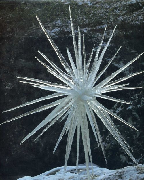 Andy Goldsworthy (British, b. 1956, Cheshire, England, based Penpont, Scotland) - Some of his Ice an