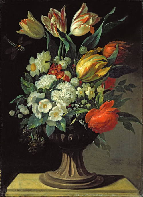 Still Life with Flowers, 1764 by Jens JuelOil on canvas, 1764Hamburger Kunsthalle, Hamburg, Germany