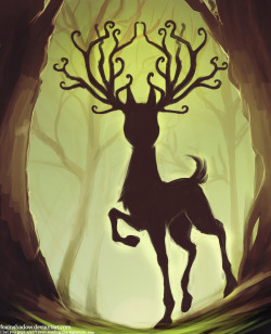 Deer god. Oh the pun. Also, Princess Mononoke