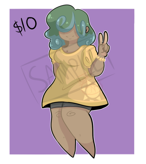 Sunny Lady adopt!Only 10 dollars by Paypal and you can message me or message my main account @winter