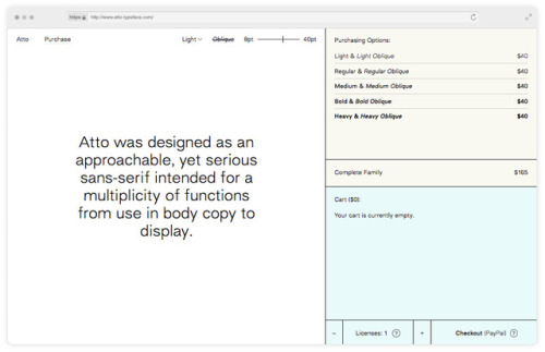New website for Attowww.atto-typeface.com