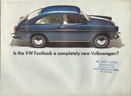 murdercycles:vw fastback showroom brochure