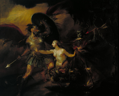 Satan, Sin, and Death (A Scene from Milton&rsquo;s Paradise Lost), William Hogarth, ca. 1735