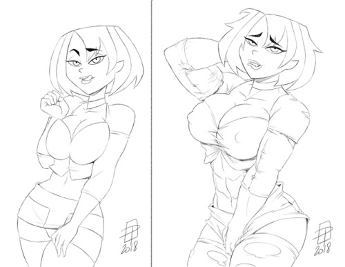 pinupsushi: callmepo:  Sketch commission adult photos