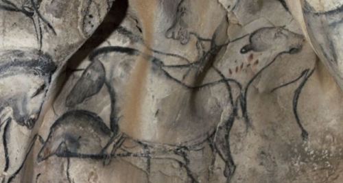 The Chauvet Cave was discovered in France in 1994. Most of the paintings were produced approxim