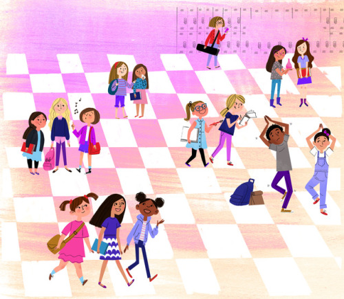 Illustrations from A Smart Girl’s Guide to Drama, an American Girl book!  It’s actu