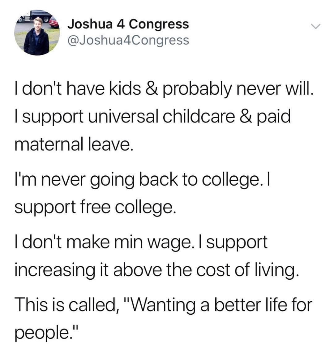liberalsarecool:The Left has empathy. The right has self-interest.