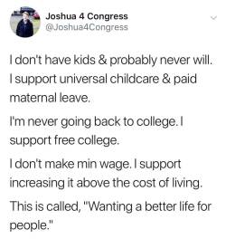 liberalsarecool:The Left has empathy. The right has self-interest.