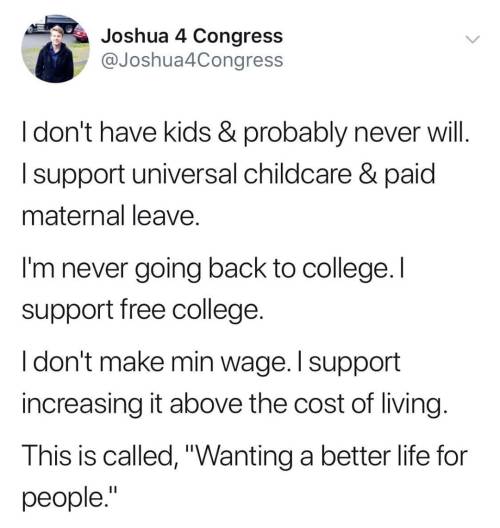 liberalsarecool:The Left has empathy. The right has self-interest.