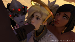 vekkte: [Blacked] Overwatch Group Blowjob