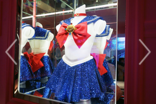 landofanimes: Sailor Moon fuku on display at Shining Moon Tokyo, Sailor Moon’s very own s