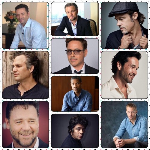 #hughjackman #markruffalo #russellcrowe #leonardodicaprio #robertdowneyjr #denzelwashington #benicio