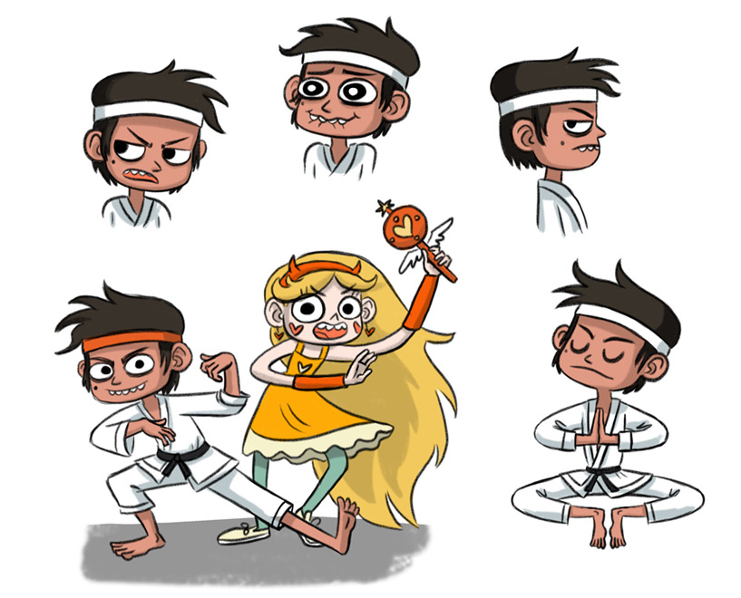 daronnefcy:  Some early Marcos!  The one on top is the first time I drew Marco as