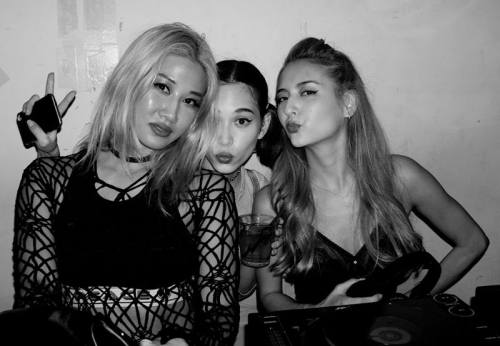 with yoon and elli-rose at the hysteric glamour 30th anniversary party