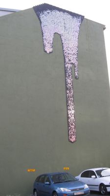 coolthingoftheday:‘Glitter Drip’ by Theresa Himmer in Reykjavik, Iceland.