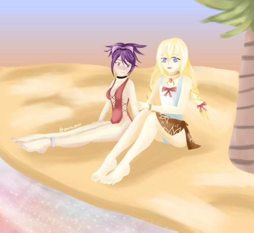 I say adieu to summer until June with a sweet beach Sheelette~!